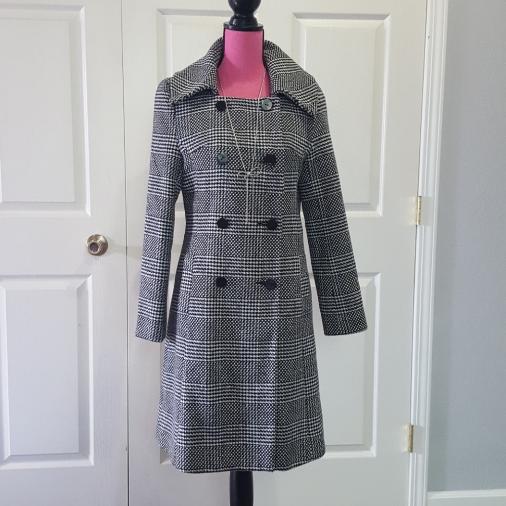 Tulle black and white coat (long)